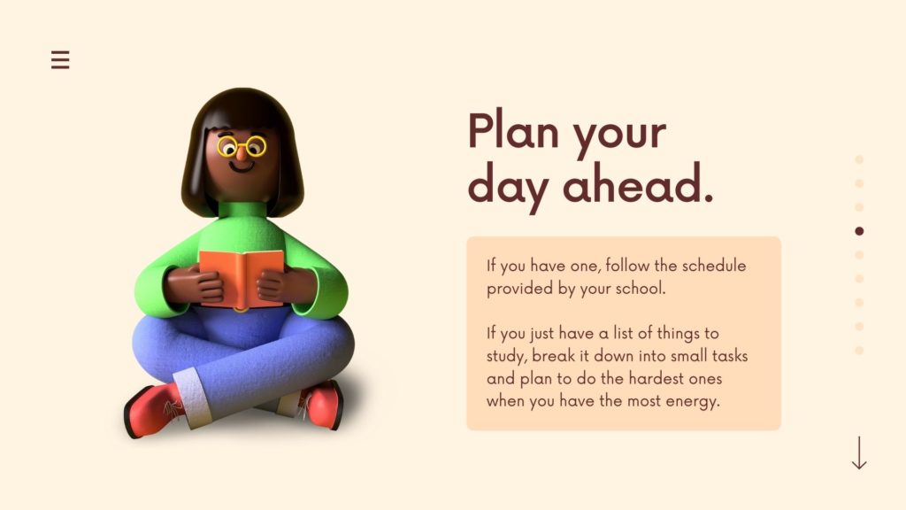Plan your day ahead